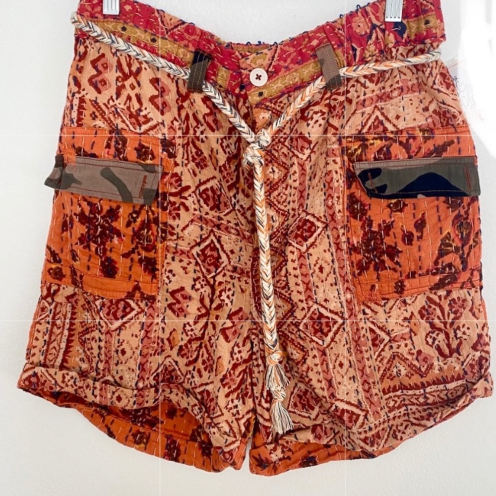 Free People Kantha Bohemian Gypsy Shorts New